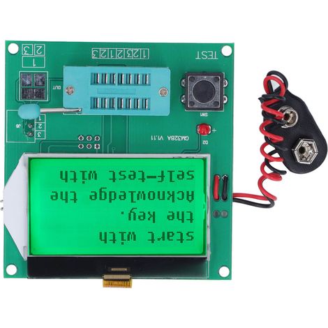 Testeur de Transistors GM328A PNP NPN Générateur de Signaux Carrés Fréquencemètre Condensateur LCD Multimètre de Composants Électroniques (1/5)