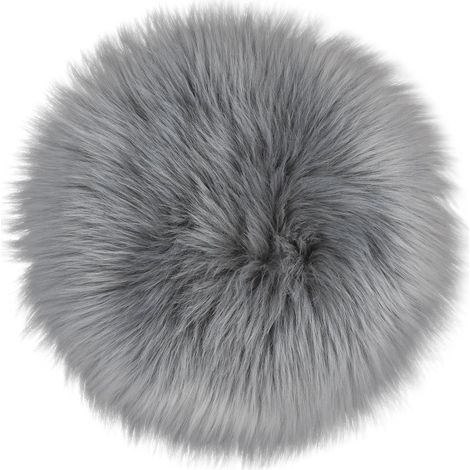 1 Tapis,fausse fourrure ultra-doux,décoratif gris,anti-dérapant suédine,salon chambre salle de bain (1/5)