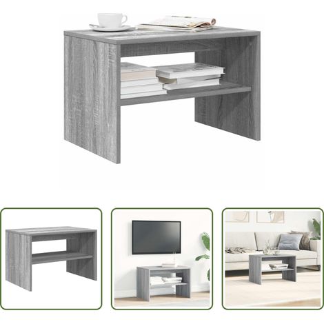 Meuble tv bois -  Meuble TV sonoma gris 60x40x40 cm bois d'ingénierie (1/5)
