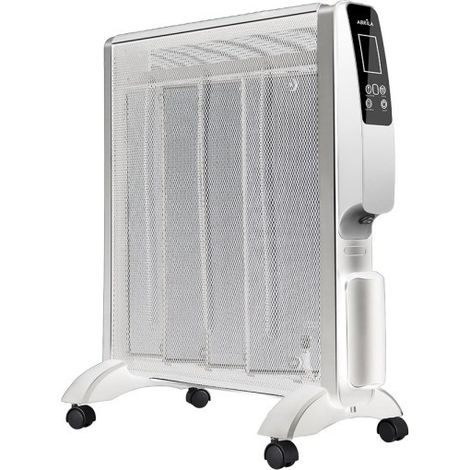 Radiador De Mica Abrigo 2000w 4elem Blanco/plata Remoto 2potencias Antivuelco Temporiz.display 61,5x56x26,5 Cm (1/3)
