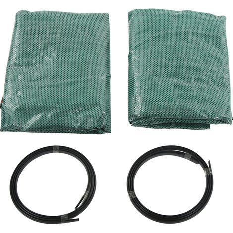 2 sacs de jardin verts réutilisables, résistants à la corrosion et à la chaleur, pour feuilles avec poignée, 272L/72Gal, 67x76cm/26.4x29.9in (1/5)