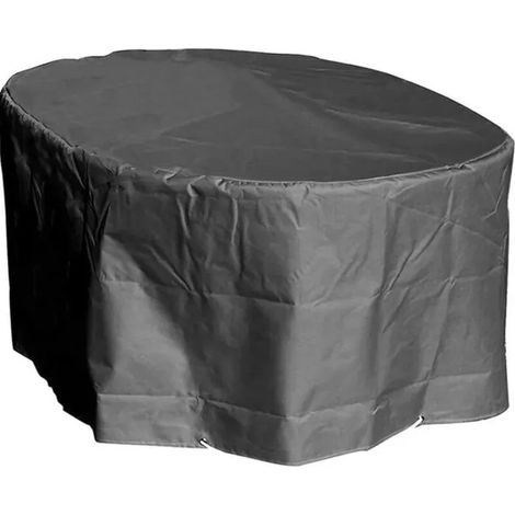 Housse de protection Table ovale de Jardin Haute qualité polyester L180 x 90 cm Couleur Anthracite.