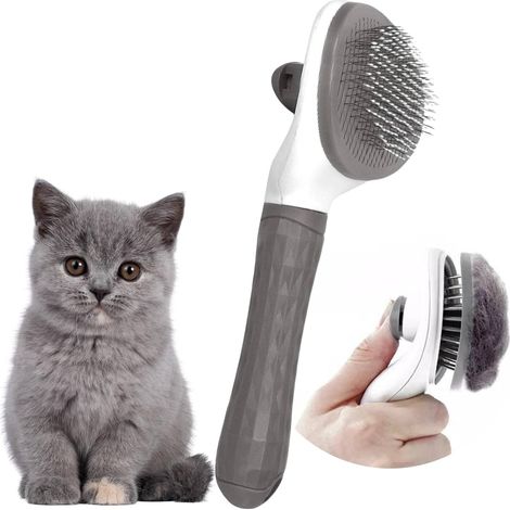 Anti-Haarausfall-Katzenbürste – Pflegekamm für Kätzchen und Welpen, entfernt Knoten und Verfilzungen, für Wohnungskatzen mit langem oder kurzem Fell (1/5)