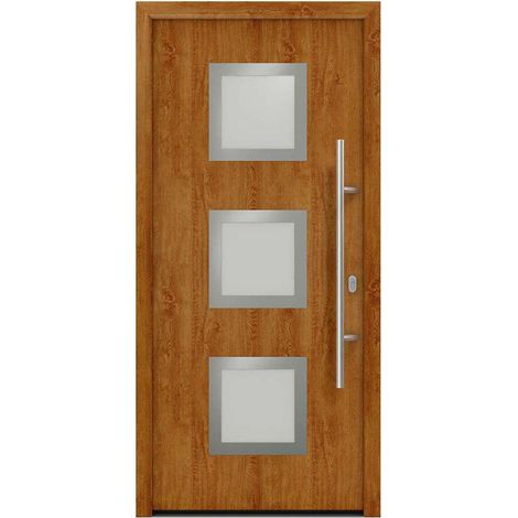 Hörmann Ecostar Haustür "ISOPRO IP 810S", golden oak, 110 x 210 cm (B x H), DIN Rechts