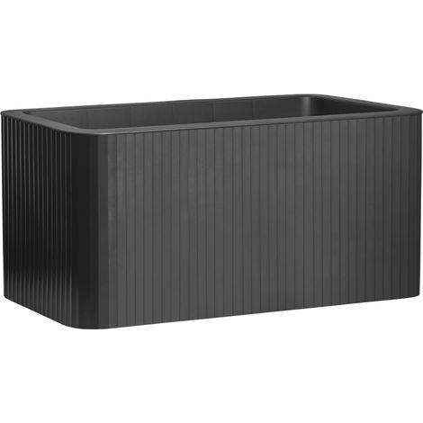 Florus Jive Terrasse Stripe 80 - Gris - L 78 x B 39 x H 38 cm - intérieurextérieur - 100% recyclé