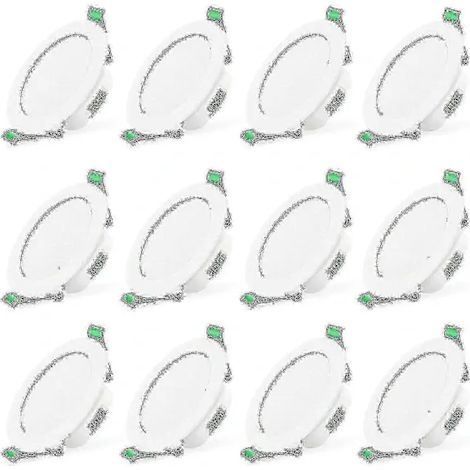 12 faretti LED Vit da 7 W (faretti piccoli Infällda Taklampor)