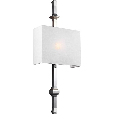 Applique Contemporanea Teva Acciaio Nichel Lucido 1 Luce E27 (1/5)