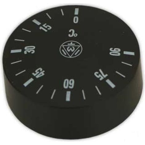 Boton de mando con regulacion 0-90° d.42mm negro