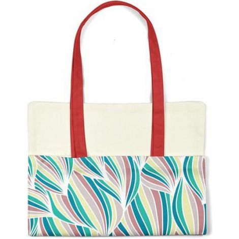 Sac shopping coton réutilisable Bonamaison 34 x 40 cm — tote bag à anses 30 cm (1/4)