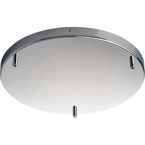 Rosone Multicavo 3 Luci In Ferro Cromato Diametro 40 Cm (1/2)