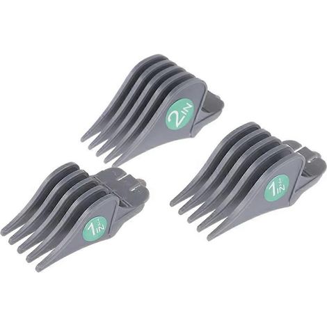 Lot de 3 sabots de coupe professionnels pour tondeuse, grande taille (32/38/51 mm), couleur C. (1/5)