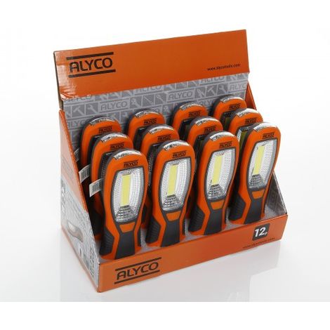 Linterna bifocal COB 3W + 3 LED 250 lúmenes ALYCO ORANGE