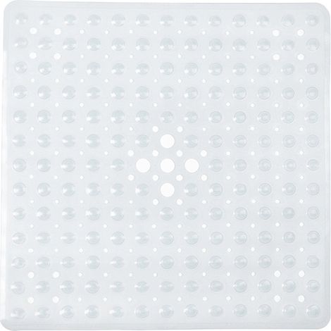 Tapis de douche carré antidérapant et anti-moisissure pour salle de bain (1/2)