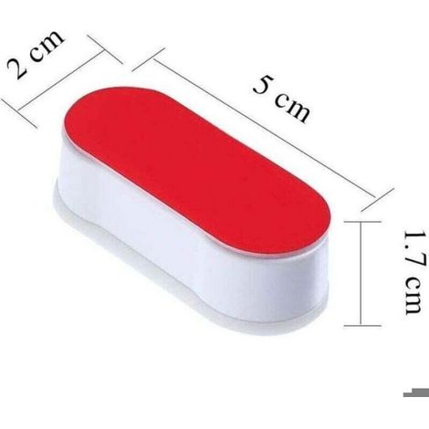 Tampon Abattant WC - 5 x 2 x 1.7 cm - En ABS et TPE - Pour Siège de Toilette - 8 Pièces (1/4)