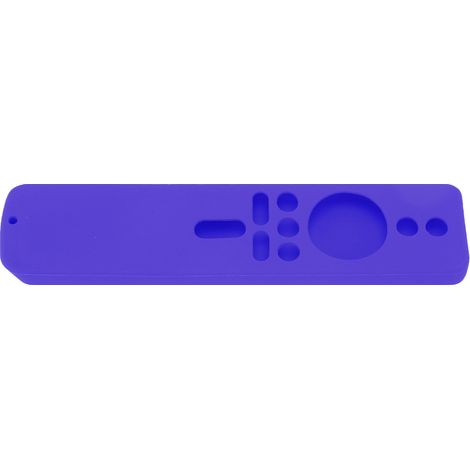 Lila Silikon-Schutzhülle für die Xiaomi TV Stick 4K Fernbedienung, rutschfest und mit Trageschlaufe. (1/5)