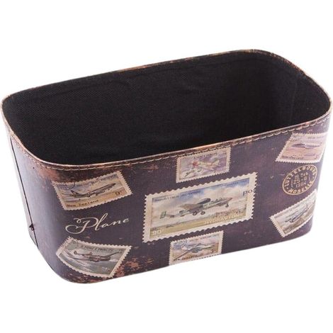 Vaschetta organizer in semipelle, 30x18x13 cm (kit da 3)