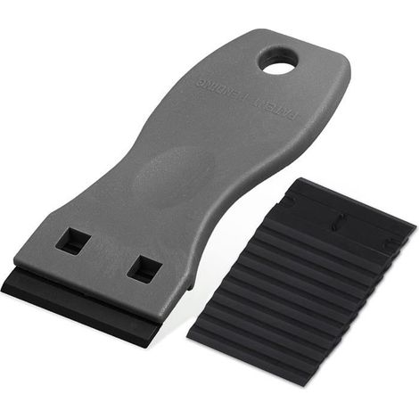 Ecleanfy - Grattoir multifonction AIMOONSA pour vitres et plaques vitrocéramiques — 10 lames, gris (1/5)