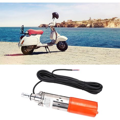 Pompe à eau hélicoïdale immergée 1 pouce 12V courant continu 1.2m 30m haute élévation en acier inoxydable et acier coulé (1/5)