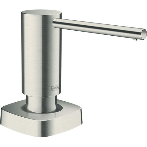 Distributeur de liquide vaisselle, rosace SoftCube, aspect acier inox, 40468800 (1/5)