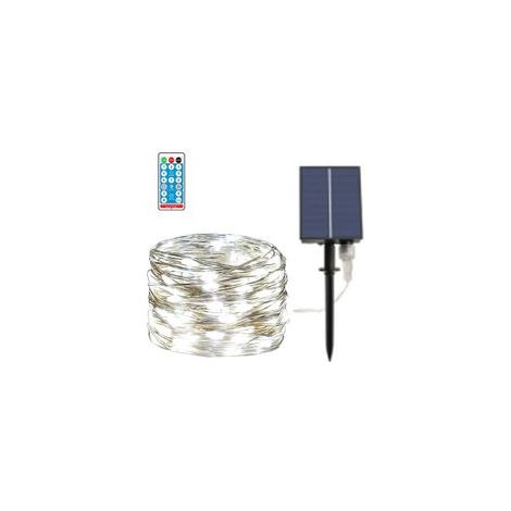 Guirlande lumineuse solaire extérieure de 20 m avec 200 lumières-Crezuo