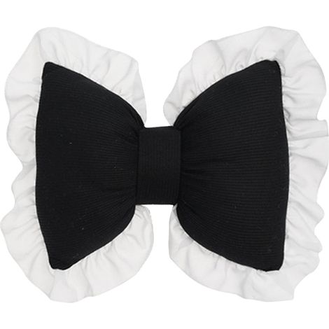 Coussin Lombaire Forme Nœud Papillon - 40 x 32 cm - Tissu Coton - Rembourrage en Fibre PP - Pour Canapé, Lit, Chambre, Salon, Voiture (1/5)