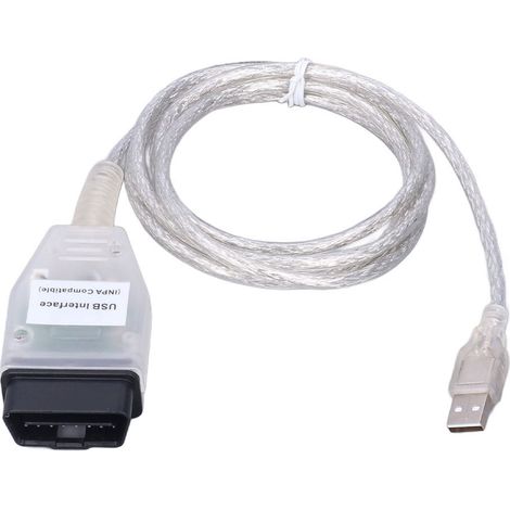 Câble Diagnostic OBD2 Puce FT232RL 8 Broches K D CAN ABS Résistant à la Chaleur Remplacement pour Série 1 3 5 X1 X5 (1/5)