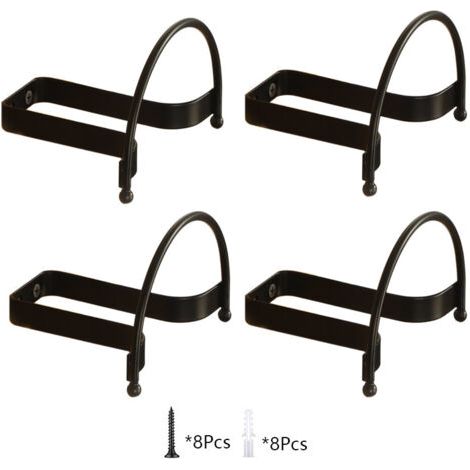 Porte-chapeaux et organisateur mural 4 pièces, facile à installer, en cuir de vache, pour couloir ou salle de bain (1/4)