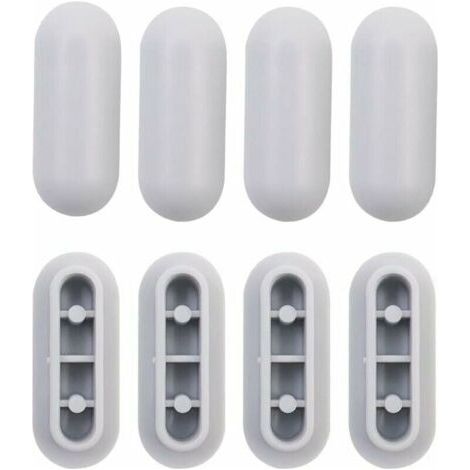 4 Pièces Tampon Universel pour Siège de Toilette Universel Chocs Kit de Tampon Abattant WC Plastique Toilette Pare-chocs Remplacement,de