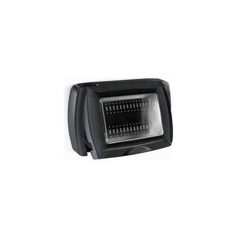 Placca Autoportante Ip55 3 Mod. Mylife Nero ( ELETTROCANALI cod. ECL4611N ) (1/4)