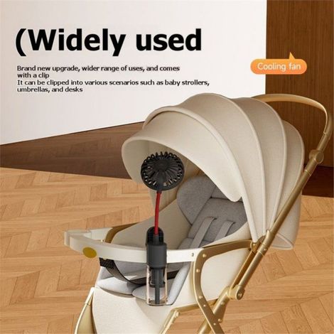 Ventilateur Brumisateur Portable - Rechargeable USB - Pour Voyages Extérieur Bureau - 1 Unité (1/5)