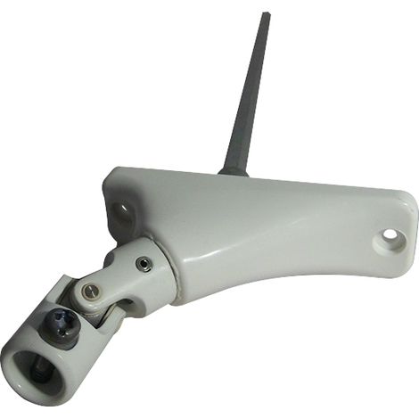 ZURFLUH-FELLER Sortie De Caisson 90° Entree Femelle Ø12 Sortie 6p7 Lg 355mm Blanc Ral9010 (embase Plastique)