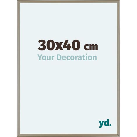 yd. - Cadre photo 30x40 - Champagne - Aluminium - Kent