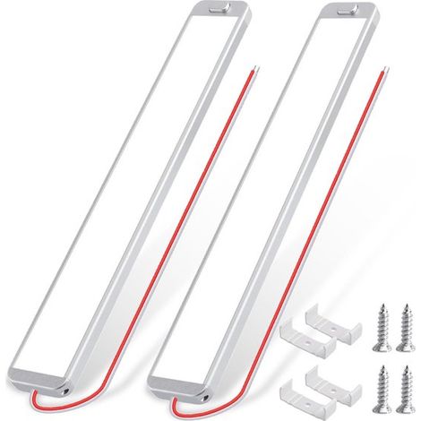 2 x 12V LED-Innenbeleuchtungsstreifen mit Schalter – Helles weißes Licht für Wohnmobil, Van, Wohnwagen & Boot (1/5)