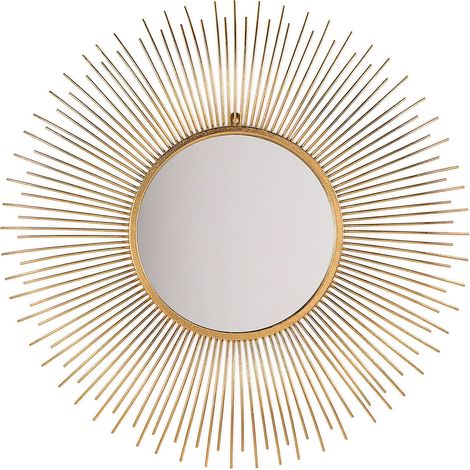 Wall Mirror CILLY 80 cm 80 cm Metal Gold (1/5)