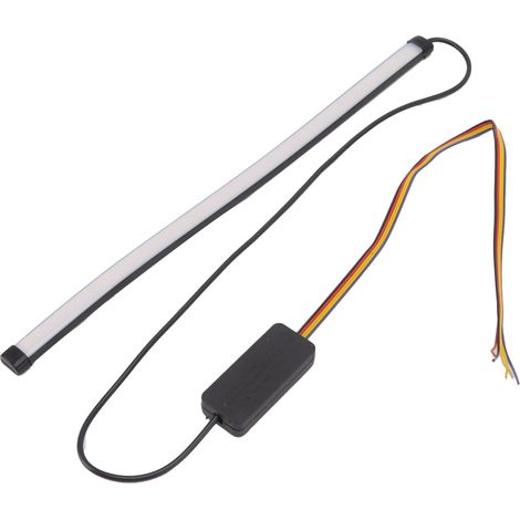 Bande LED de 30 cm étanche IP68, 10 W, feu de position, clignotant, feu stop, feu de plaque d'immatriculation et feu arrière pour moto (1/5)