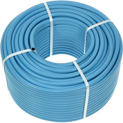 Tubo Per Gas Liquido Gpl Rigato Blu 8x13mm Rotolo 100 Mt.