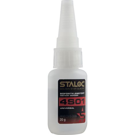 STALOC Sofortklebstoff 4S01 Sekundenkleber universal schnellhärtend 20 g
