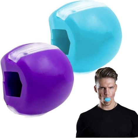 Palla per esercizi mandibolari, ZoneYan Jaw Trainer, Attrezzo per il fitness del doppio mento, Strumento per masticare collo e viso, Definitore della linea mandibolare, Esercizio mandibolare per uomin