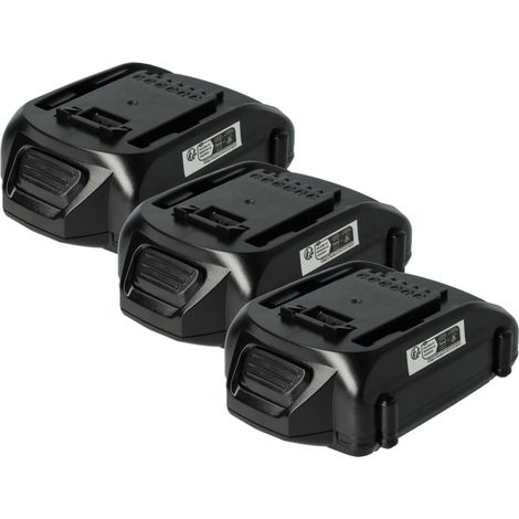 vhbw 3x Battery Replacement for Worx WA3549.1, WA3551.1, WA3553.2, WA3572, WA3528 for Power Tools (2000 mAh, Li-Ion, 18 V)