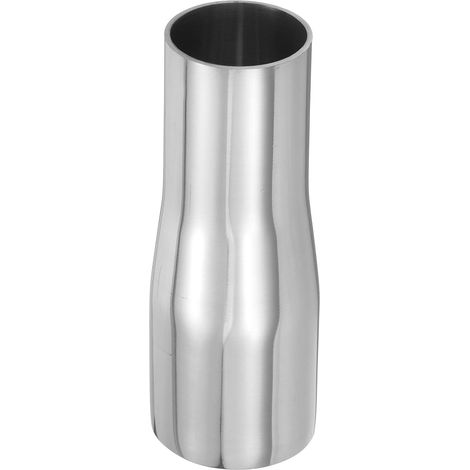 Réducteur Concentrique 1-1/2"(38mm) à 1-1/4"(32mm) Silver De Tuyauterie, OD 304 Acier Inoxydable, Soudure Tube Long Réducteur Tuyau D'échappement, Pour Food Beverage HVAC Plomberie (1/5)