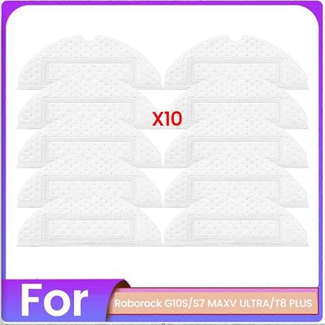 Kit de 10 lingettes jetables pour balai Roborock G10S S7 MAXV ULTRA T8 PLUS - Voir photo - (1/5)