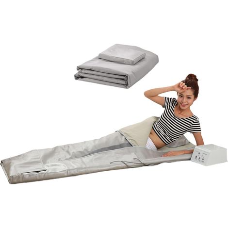 Kit de sauna portatif Couverture de sauna infrarouge lointain, couverture de sauna en sapin de perte de poids à 3 zones for la sécurité de la forme du corps, amincissante, fitness for femmes Tente de