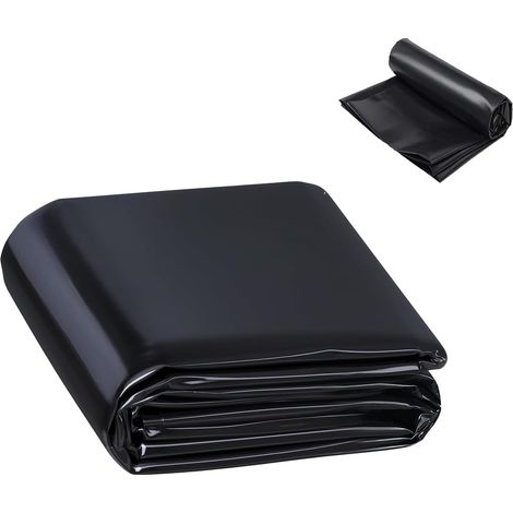 1 Bâche D'étang 3x4m Tissu PVC 0,5mm Œillets Antirouille Pour Étang À Poissons Koi Jardin