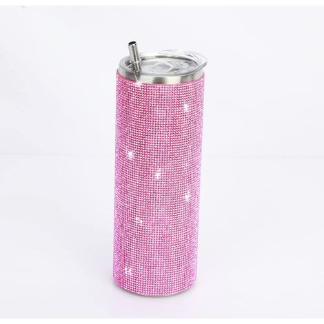 Tumbler Acier Inoxydable - 20 Oz - Isolation Thermique - Pour Voiture Avec Paille Intégrée - 1 Pièce (1/2)