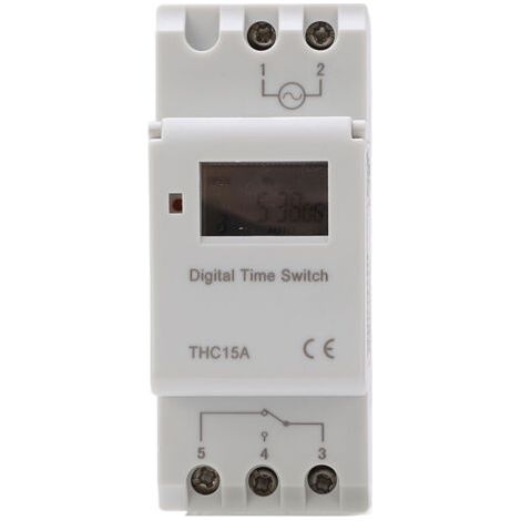 Commutateur de temporisation numérique LCD Programmable relais de temps orbital hebdomadaire ac220‑240v 16A thc15a (1/5)