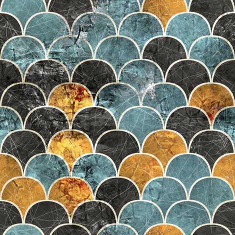 Tissu d'ameublement extérieur Oxford - Motif marbré - Abri de jardin I DR181 (1/5)