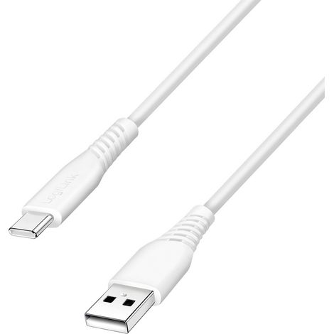 LogiLink Câble USB-C USB 2.0 USB-C® mâle, USB-A mâle 0.5 m blanc CU0251 (1/5)