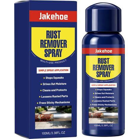 Spray antirouille JAKEHOE pour serrures de portes, vitres de voiture, vis, boulons, élimination de la rouille, lubrification et prévention de la rouille pour les machines métalliques (100 ml) (1/5)