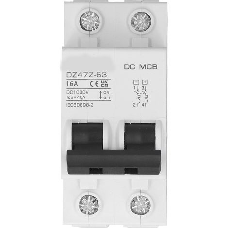 Système magnétique de protection contre les surcharges du disjoncteur DC PV 2P 1000V 16A (1/5)