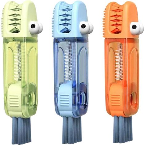 Set mit 3 Flaschenreinigungsbürsten, multifunktionale Werkzeuge für Flaschenhälse und Deckel, 3-in-1-Flaschenreiniger mit U-förmiger Bürste